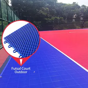 100% Milieu Pp Plastic Professionele Outdoor Grijpende Futsal Oppervlak