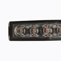 Faros de rejilla estroboscópica de 12W para camión, luz Led roja de alta intensidad para tablero de advertencia de emergencia