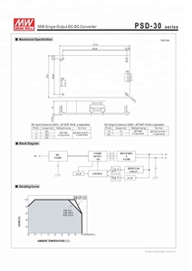 Mean Well PSD-30A-5 25 Watt 9-18V 12V Naar 5V Voeding Converter 25 W DC-DC led Driver - Product Image 6