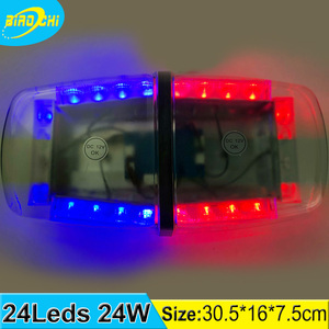 24 와트/30.5 센치메터 슈퍼 밝은 방수 휴대용 자기 마운트 미니 경찰 경고 led 조명 - Product Image 2