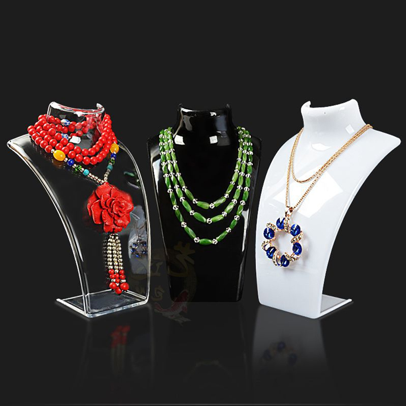 Luxury Jewellery Necklace Display Mannequin Pendant Neck Bust Stand Holder Black | UK Luxury Jewellery Necklace Display Mannequin Pendant Neck Bust Stand Holder Black | UK
