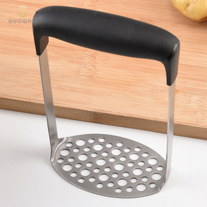 Triturador de patatas de acero inoxidable, herramienta de cocina, triturador de patatas con mango de PP, ideal para patatas, guacamole, frutas, aguacate - Product Image 3