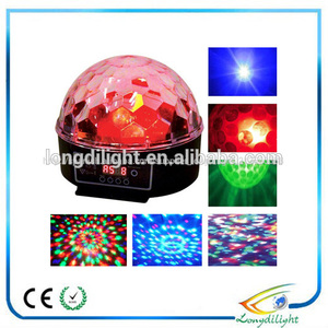 Rgb 6*3w más pequeñas de salón de baile/bola de discoteca led - Product Image 1
