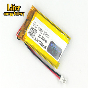 Plug 2.0-2 P 3.7 V 703545 1500 mah factory high quality lithium polymer battery rechargeable li-ion battery lipo - Product Image 1