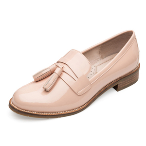 Scarpe Casual da Donna Bianche di Alta Qualità, Scarpe <span class=keywords><strong>Oxford</strong></span> in Pelle per Signore, Vendita all'Ingrosso OEM ODM - Product Image 4