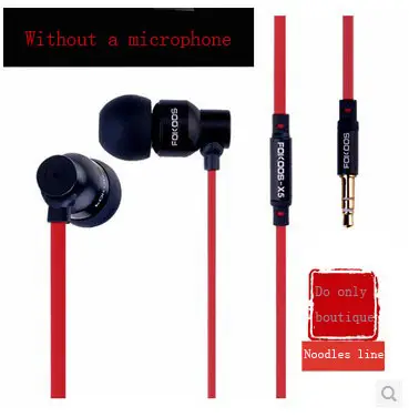 горячей новый 3,5 мм красный наушники наушников earbud с микрофоном говорить регулятором громкости для iphone 4 4th 4s