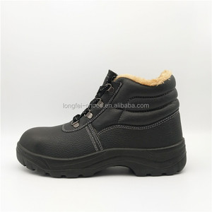 In rilievo in pelle di mucca pelliccia artificiale fodera in cina <span class=keywords><strong>scarpe</strong></span> di sicurezza - Product Image 1