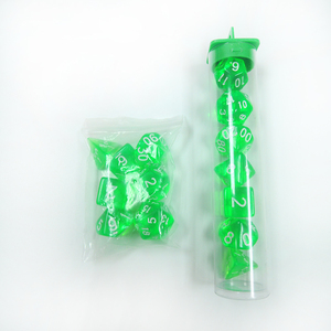 Dnd xúc xắc Bộ rõ ràng, 7 miếng Cầu Vồng Trong suốt đa diện DND xúc xắc phụ kiện đạo cụ cho RPG mtg bảng trò chơi xúc xắc - Product Image 4