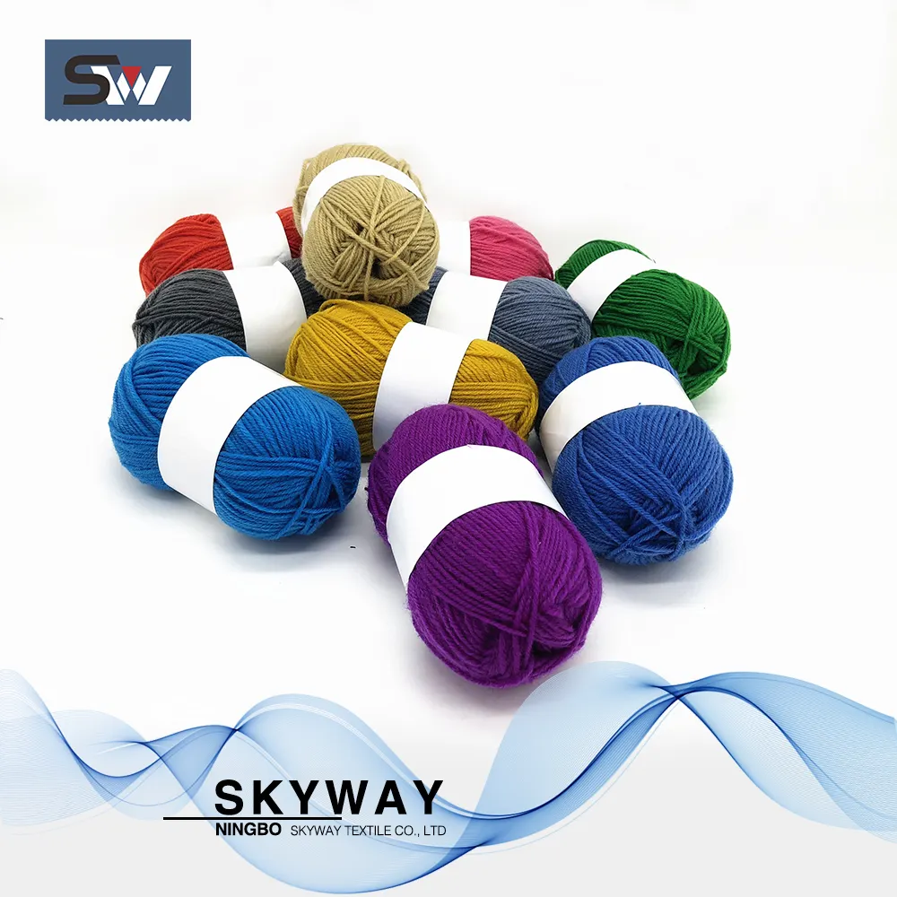 100% acrylic chunky yarn milk cotton yarn baby yarn