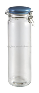 Grands pots de rangement pour cookies, olive, en verre, Transparent - Product Image 2