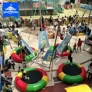 Trampolín bungee 4 en 1 para niños, divertido trampolín para saltar, juegos de diversión en venta