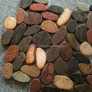 Fetta di Pioggia Fiore Ghiaia <span class=keywords><strong>Mosaico</strong></span> di Piastrelle di <span class=keywords><strong>Mosaico</strong></span> di <span class=keywords><strong>Pietra</strong></span> <span class=keywords><strong>Naturale</strong></span> Per Bar Tavola di <span class=keywords><strong>Pietra</strong></span> Rossa - Product Image 4