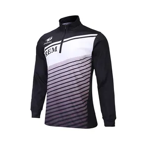 Nuevo diseño de encargo de la chaqueta de ropa deportiva fabricación uniforme de la escuela de fútbol chaqueta chándal barato