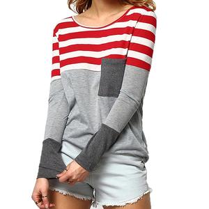 <span class=keywords><strong>เสื้อ</strong></span>เชิ้ตผู้หญิงแขนยาวสองสีมีกระเป๋าร่วมแบบสั่งทำ - Product Image 1