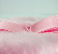 Rose Poudre Bouffée Peluche Douce Beauté Maquillage Bouffée Avec Ruban