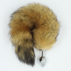 Noir loup sm personnalisé <span class=keywords><strong>cheval</strong></span> <span class=keywords><strong>queue</strong></span> fox tail butt <span class=keywords><strong>plug</strong></span> - Product Image 3