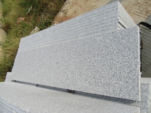 G603 Xám Granite Đánh Bóng Trong Nhà Cầu Thang Bước Tread Đầy Đủ Bullnose Cạnh - Product Image 6