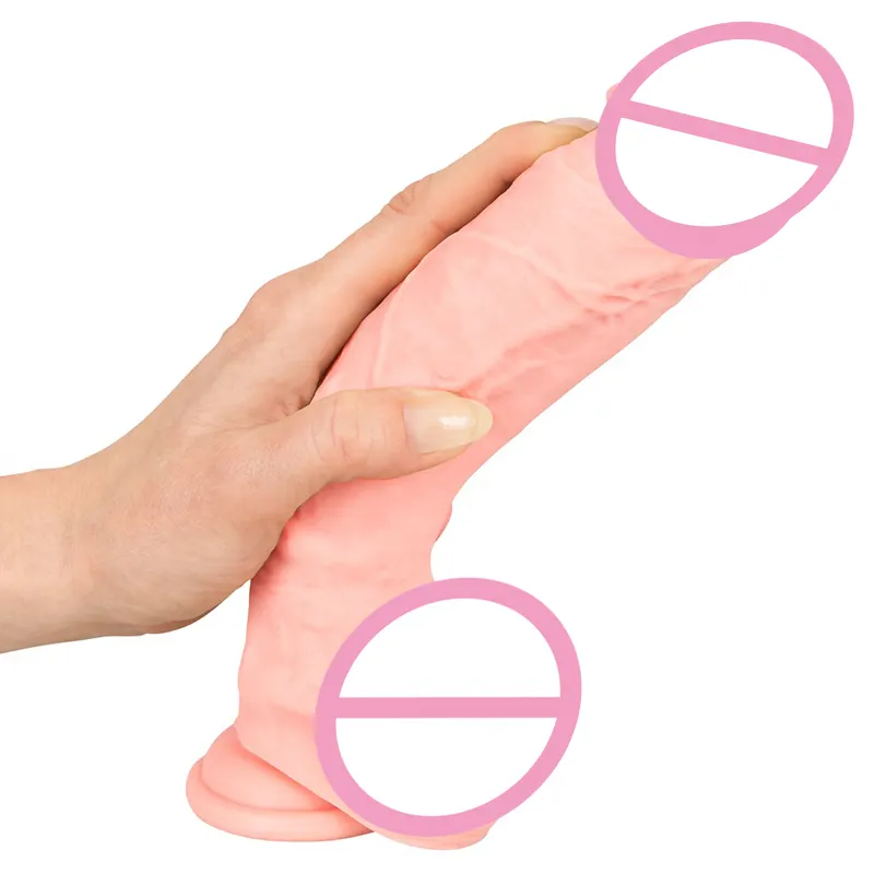 Pilzkopf Lammfell Dildo riesigen realistischen Schwanz Erwachsenen Silikon Dildo für Frau Sexspielzeug für Frau