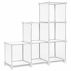 Organiseur de rangement en cubes en <span class=keywords><strong>plastique</strong></span>, 6 cubes, étagères de rangement, cubes organisateurs, organisateur de placard en <span class=keywords><strong>plastique</strong></span> DIY, étagère modulaire <span class=keywords><strong>pour</strong></span> livres - Product Image 4