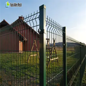 Galvanizli 6x6 kaynaklı tel örgü çit panelleri