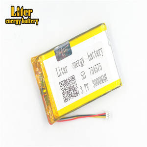 Connector 1,25-3 p 3,7 V 754575 704080 3000 mAh high power LiPo battery Li-polymer battery rechargeable rechargeable lithium battery - Product Image 3