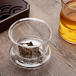 Chất Lượng Hàng Đầu Hoa Trà Bán Buôn Tre Shape Cao Borosilicate Glass Tea Mugs Với Infuser Lọc Và Nắp Cốc Nước - Product Image 3