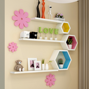 Cubo hexagonal 3D de madera, estante de pared, muestra gratis, 2021 - Product Image 3