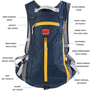 Resistente al agua de viaje senderismo mochila hidratación con <span class=keywords><strong>casco</strong></span> de <span class=keywords><strong>bicicleta</strong></span> titular - Product Image 2