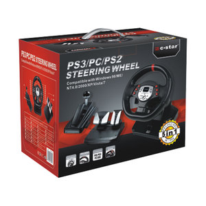Volante Grande de Vaquero para PS-3/PC, Volante de Videojuegos USB - Product Image 1