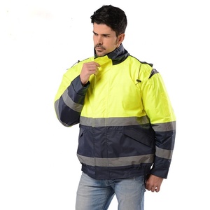 Bán buôn Hi VIS phản quang an toàn Áo khoác giá rẻ không thấm nước an ninh quần áo với quan trọng chức năng an toàn - Product Image 2