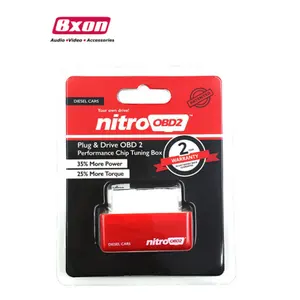 Plug and Drive Nitro OBD2 Economy Chip Tuning Box for Diesel Cars red