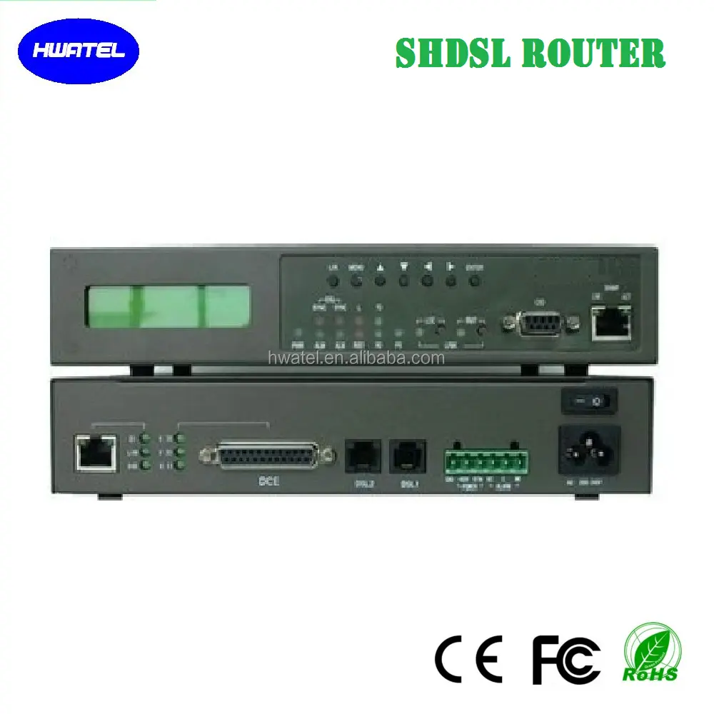 TDM bazlı G SHDSL Çoklayıcı Modem üç port E1 V 35 LAN