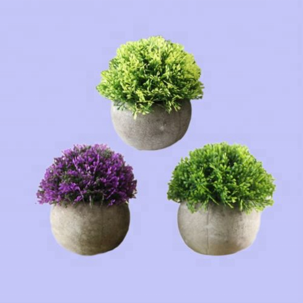 Мини Искусственные растения в горшке, искусственный цветок, шариковое растение для украшения