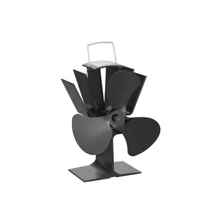 Mini Eco Fan Fireplace Accessories Silent Heat Powered木材Stove Fan