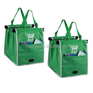 Sac de courses pliable, pour épicerie, chariot de supermarché, support refroidisseur, sac de transport, portable réutilisable