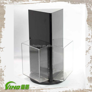 Estante de exhibición acrílico moderno y elegante para volantes y folletos para repartir fines - Product Image 6