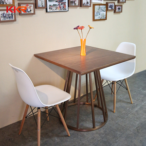 Polished White <strong>Used</strong> <strong>Restaurant</strong> <strong>Table</strong> and Chair for Sale