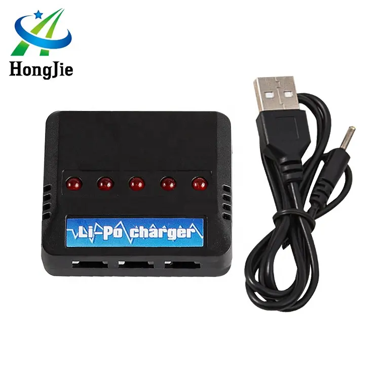 HJ New Arrival High Power 3.7V 5 In 1 Smart Li-ion RC Drone Toys Rechargeable Battery Pack Charger