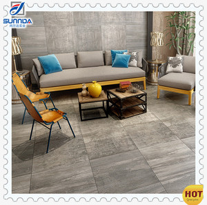 Azulejos de suelo de porcelana rústica, acabado mate, diseño gris, <span class=keywords><strong>terrazo</strong></span> <span class=keywords><strong>pulido</strong></span>, 60x60 - Product Image 3