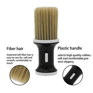 Grosir Sikat Penata Rambut Serat Sapu Leher Sikat Tukang Cukur Rambut Sikat Pembersih Debu Leher dengan Dispenser Bubuk - Product Image 4