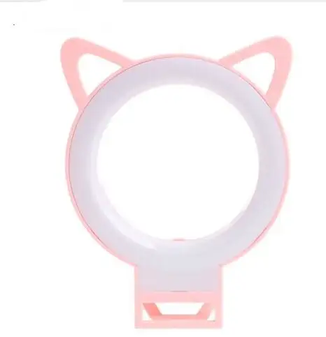 rk-13 Cute Cat Ear phone led light selfie Lights Night Lamp