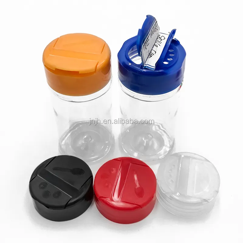 100ml Plastic Spice jars,BBQ Pepper Bottle, Clear Plastic Container for Condiment