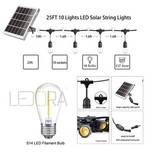 Festoon Chiếu Sáng Chống Nước IP65 Năng Lượng Mặt Trời Powered LED <span class=keywords><strong>String</strong></span> <span class=keywords><strong>Lights</strong></span> Với 3V Panel Năng Lượng Mặt Trời Để Sử Dụng Ngoài Trời - Product Image 5