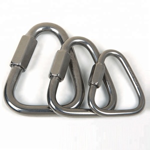 Mousqueton XINDA en acier inoxydable à usage intensif <span class=keywords><strong>Maillon</strong></span> <span class=keywords><strong>Rapide</strong></span> à maillons rapides pour l'escalade et le travail en hauteur Conception Delta accessible - Product Image 4