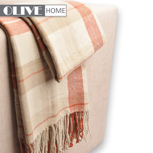 Gros Déplacement Doux Plaid À Franges Tissé Couverture Jeter pour Décoration De La Maison Canapé - Product Image 2