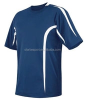 Maillot de football en polyester, vierge pour interlock, personnalisé, nouveau design,