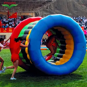 Grand cercle gonflable en plein air, jeu de travail en équipe, équipement de divertissement d'extérieur pour enfants et adultes, vente