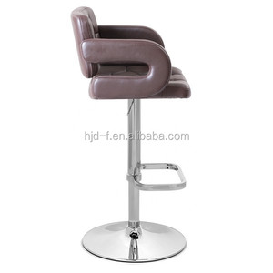 Pastille <span class=keywords><strong>ligne</strong></span> accoudoir haut dos chrome base carré repose-pieds tabouret <span class=keywords><strong>de</strong></span> <span class=keywords><strong>bar</strong></span> - Product Image 3