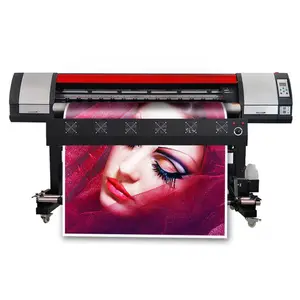 Alta Resolução 5 pés de Impressora Eco Solvente 1.6M Impressora Jato de tinta 1440 dpi Adesivo Da Bandeira Do Vinil Plotter