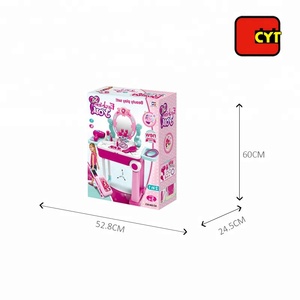 2 dans 1 valise fille beauté jouer ensemble <span class=keywords><strong>coiffeuse</strong></span> <span class=keywords><strong>jouet</strong></span> avec son et lumière - Product Image 5